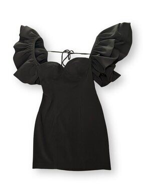 Zara Dramatic Puff Sleeve Mini Dress – Size Medium
